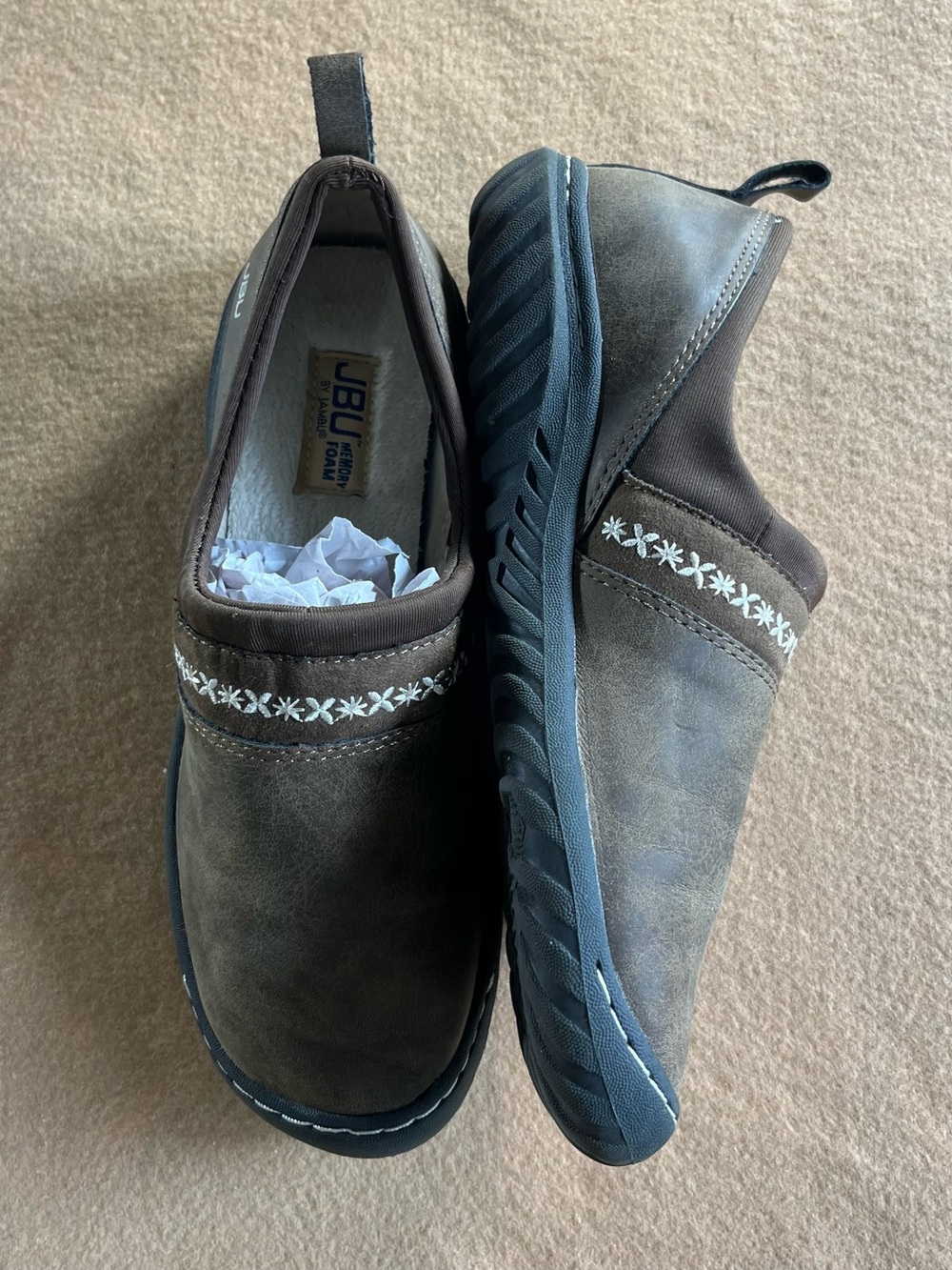 JBU by Jambu Becca Women’s Ankle Boots Brown Faux Fur Lined Size 6M